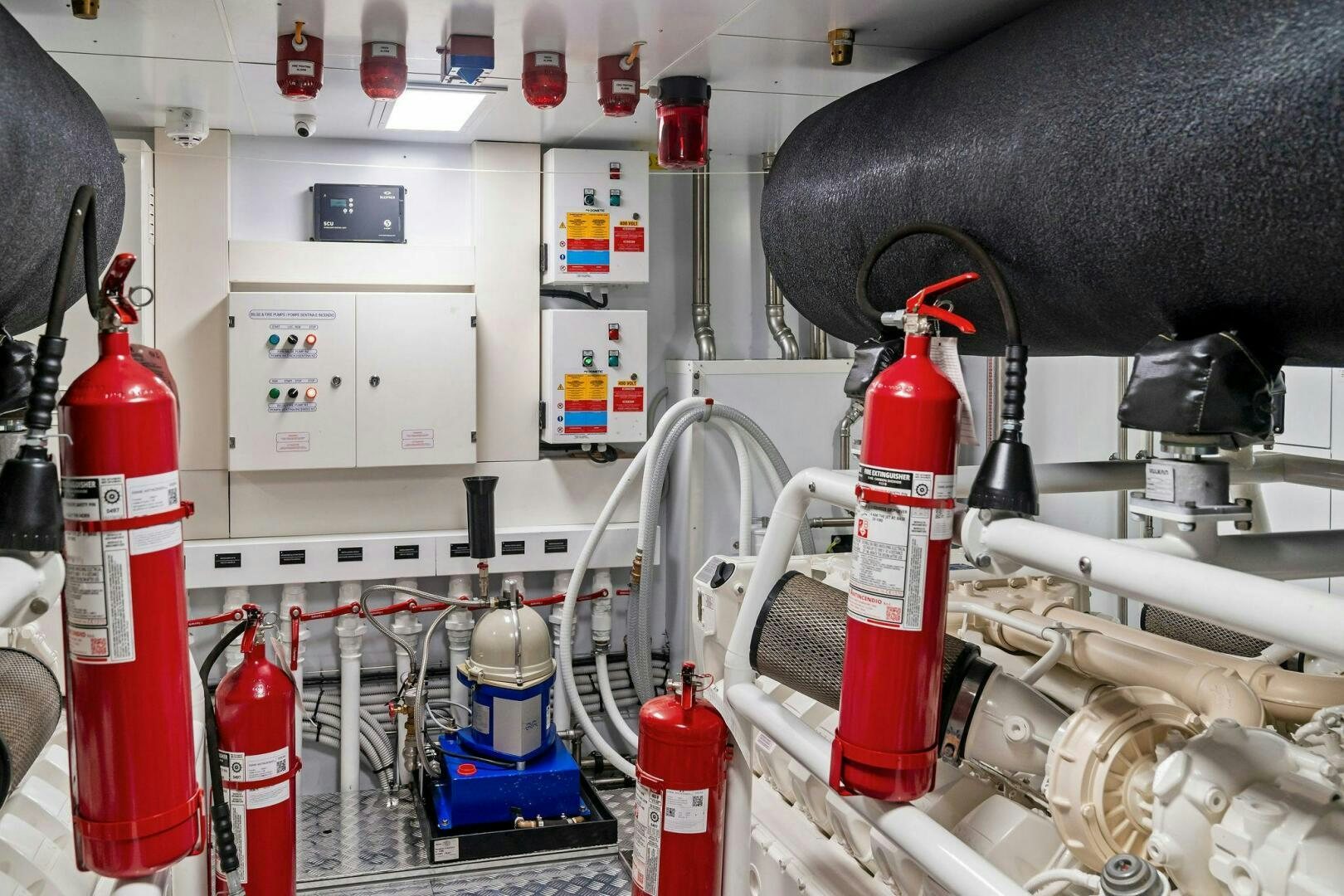 a close-up of a laboratory aboard FAMILIA Yacht for Sale