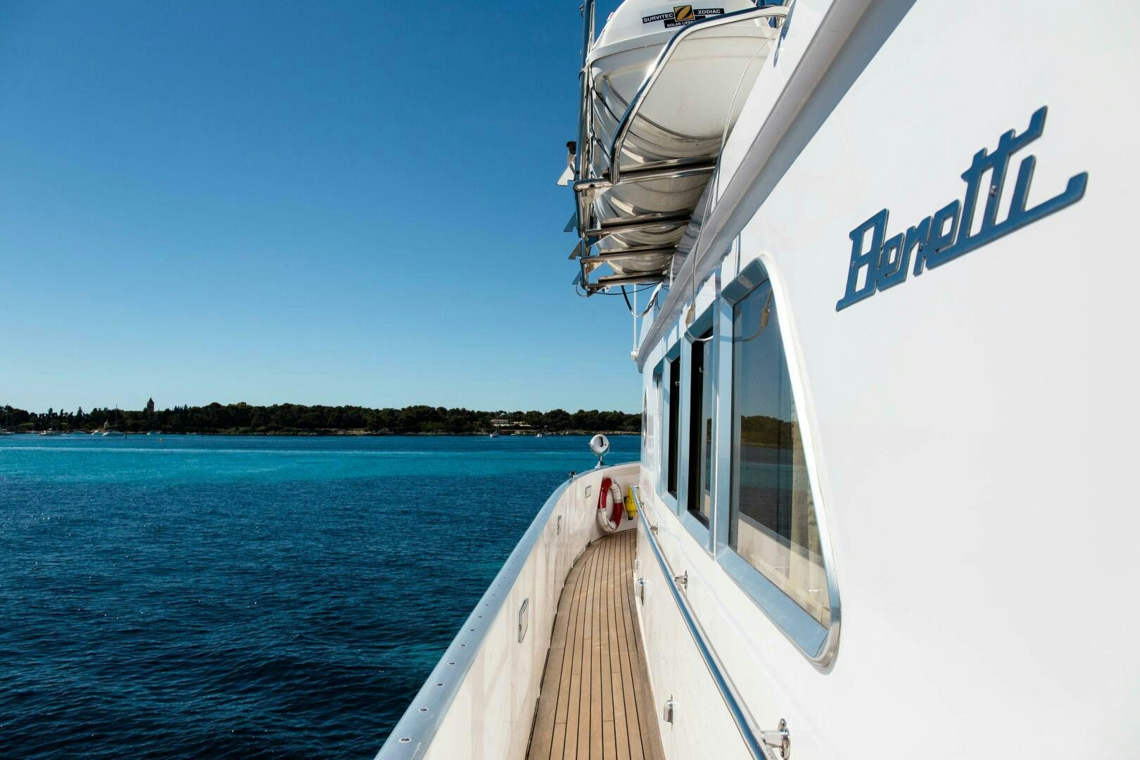 a boat on the water aboard STAR OF THE SEA Yacht for Sale