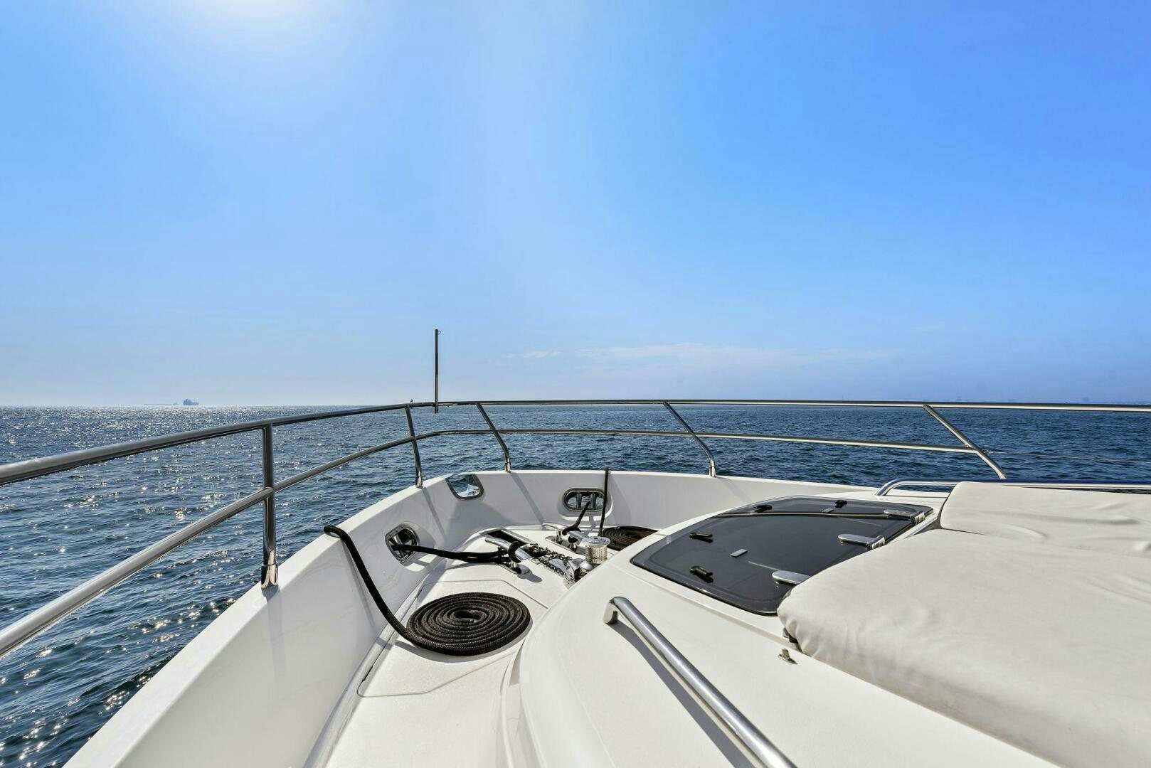 a boat with a rope attached to it aboard LA-Z-BUOY Yacht for Sale