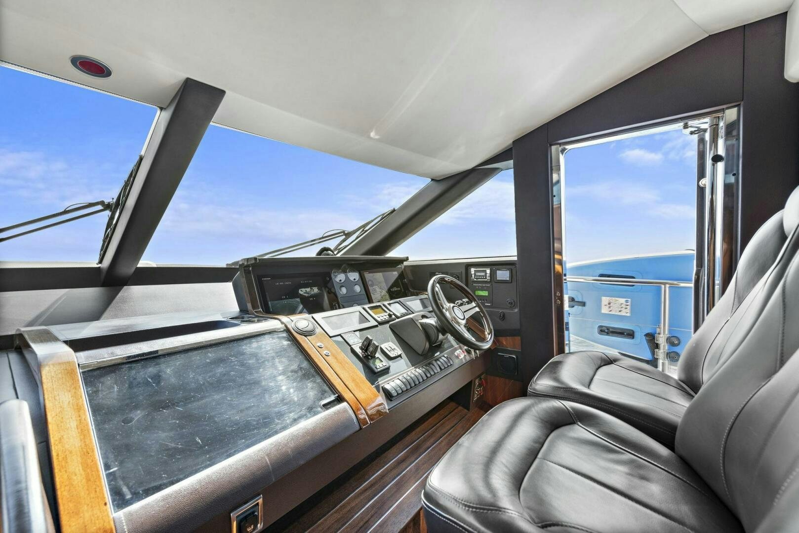 the inside of a car aboard LA-Z-BUOY Yacht for Sale