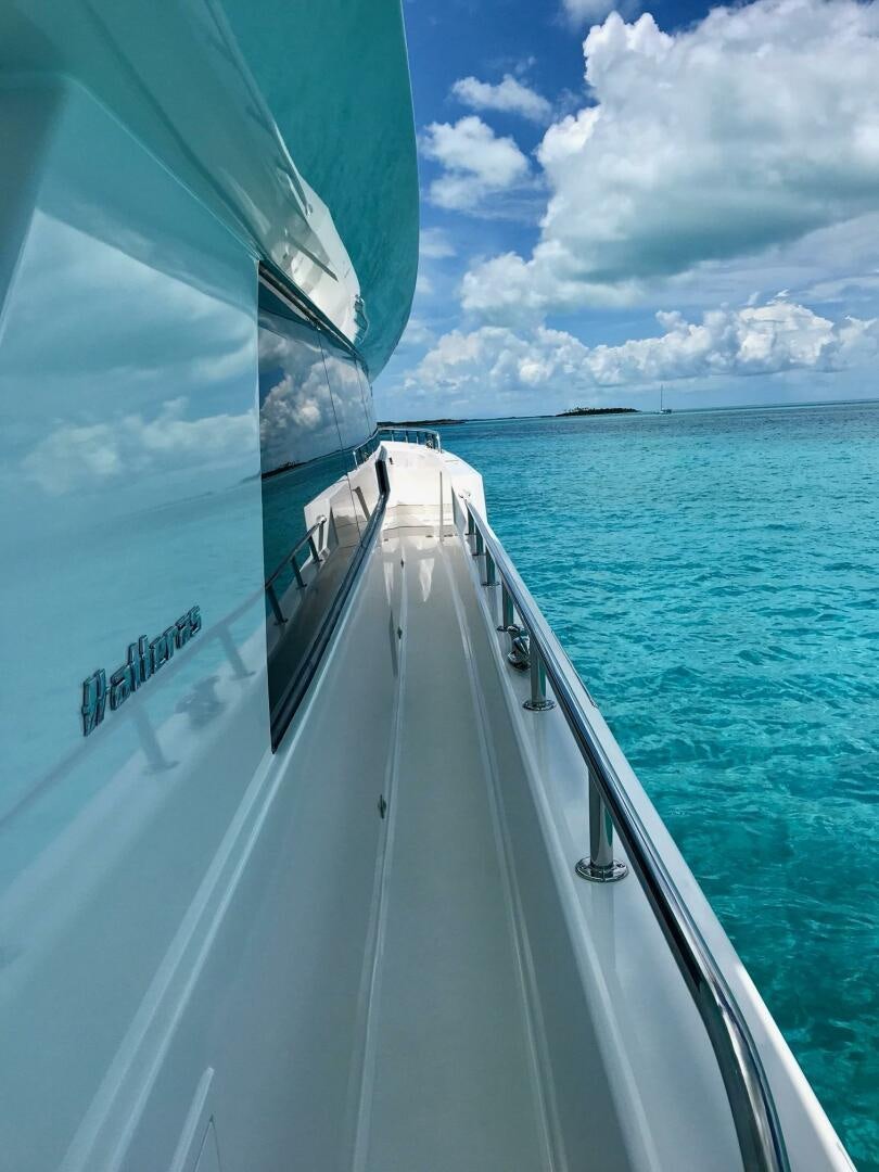 a boat on the water aboard HAPPY HEART Yacht for Sale