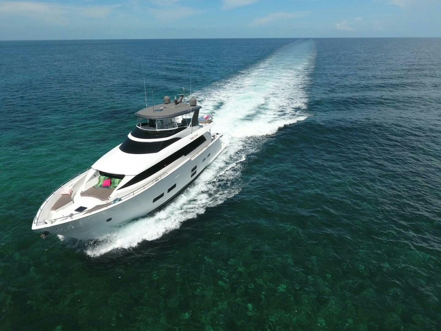 a boat on the water aboard HAPPY HEART Yacht for Sale