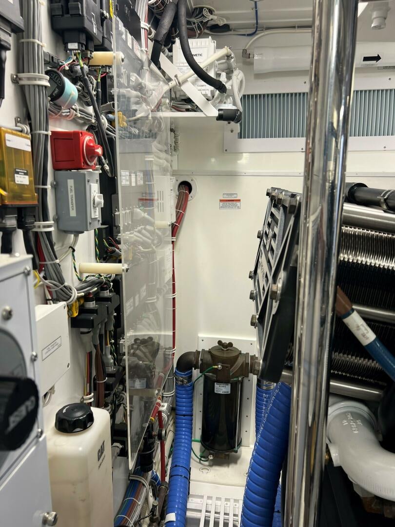 a room with machinery aboard HAPPY HEART Yacht for Sale