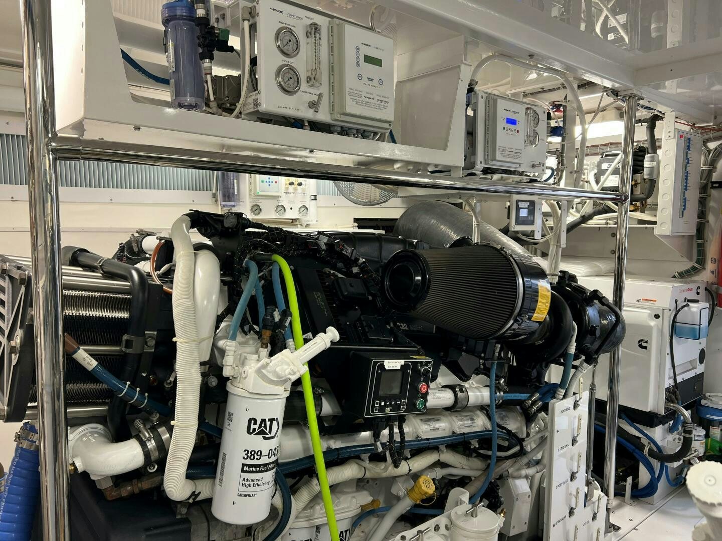 a machine with wires aboard HAPPY HEART Yacht for Sale
