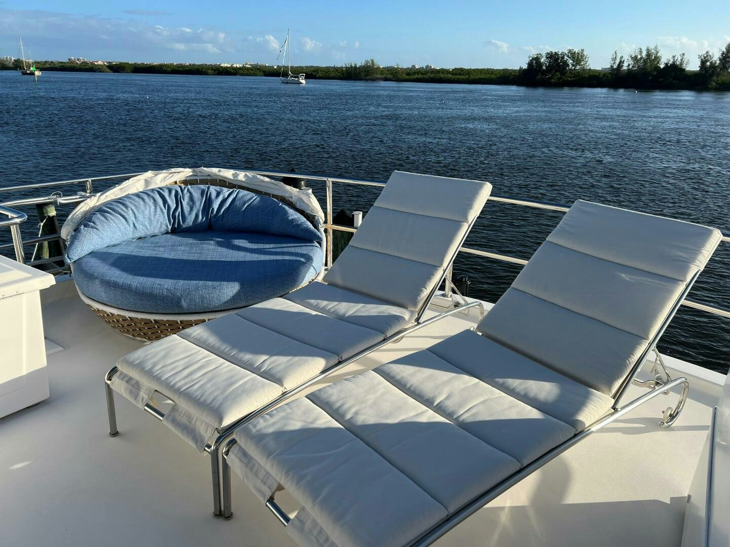 a boat on a boat aboard HAPPY HEART Yacht for Sale