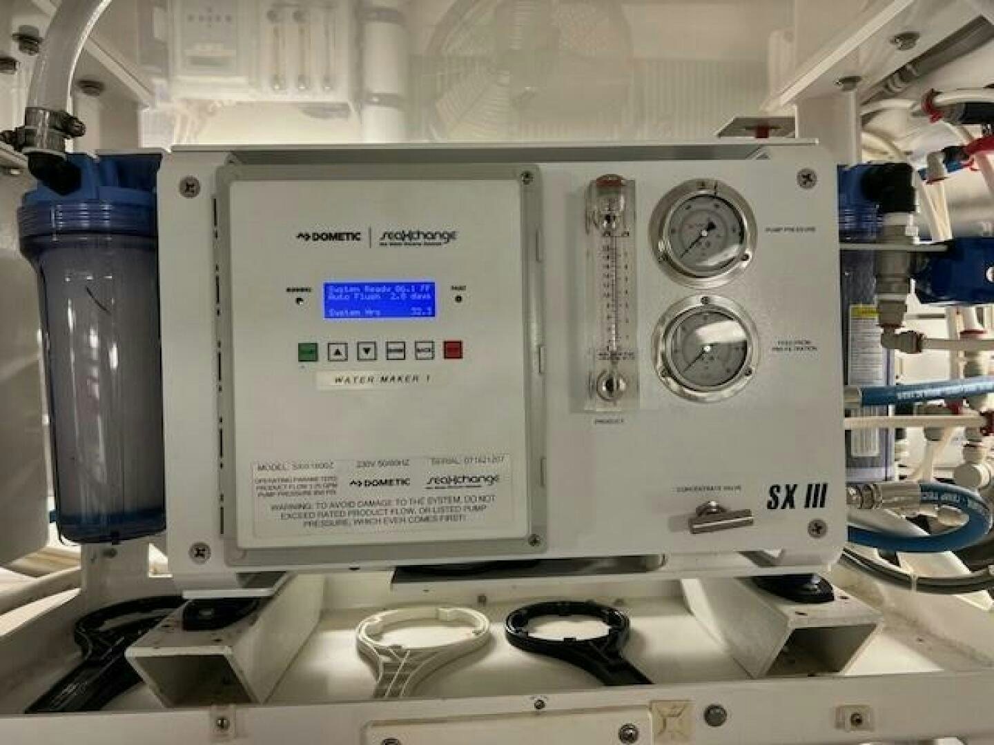 a close-up of a machine aboard HAPPY HEART Yacht for Sale