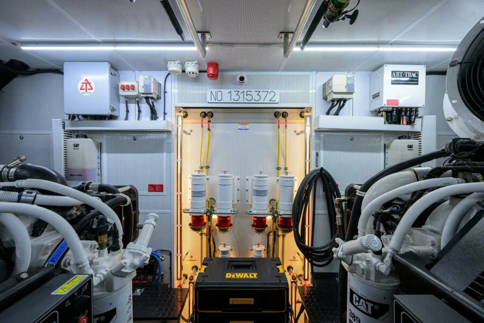 a machine with wires aboard JOURNEY Yacht for Sale