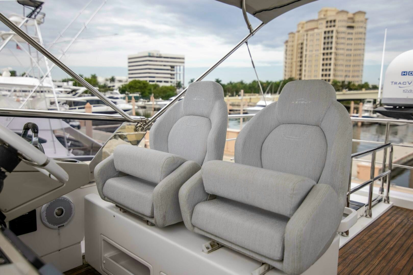 seats on a boat aboard TRIPLE PLAY Yacht for Sale