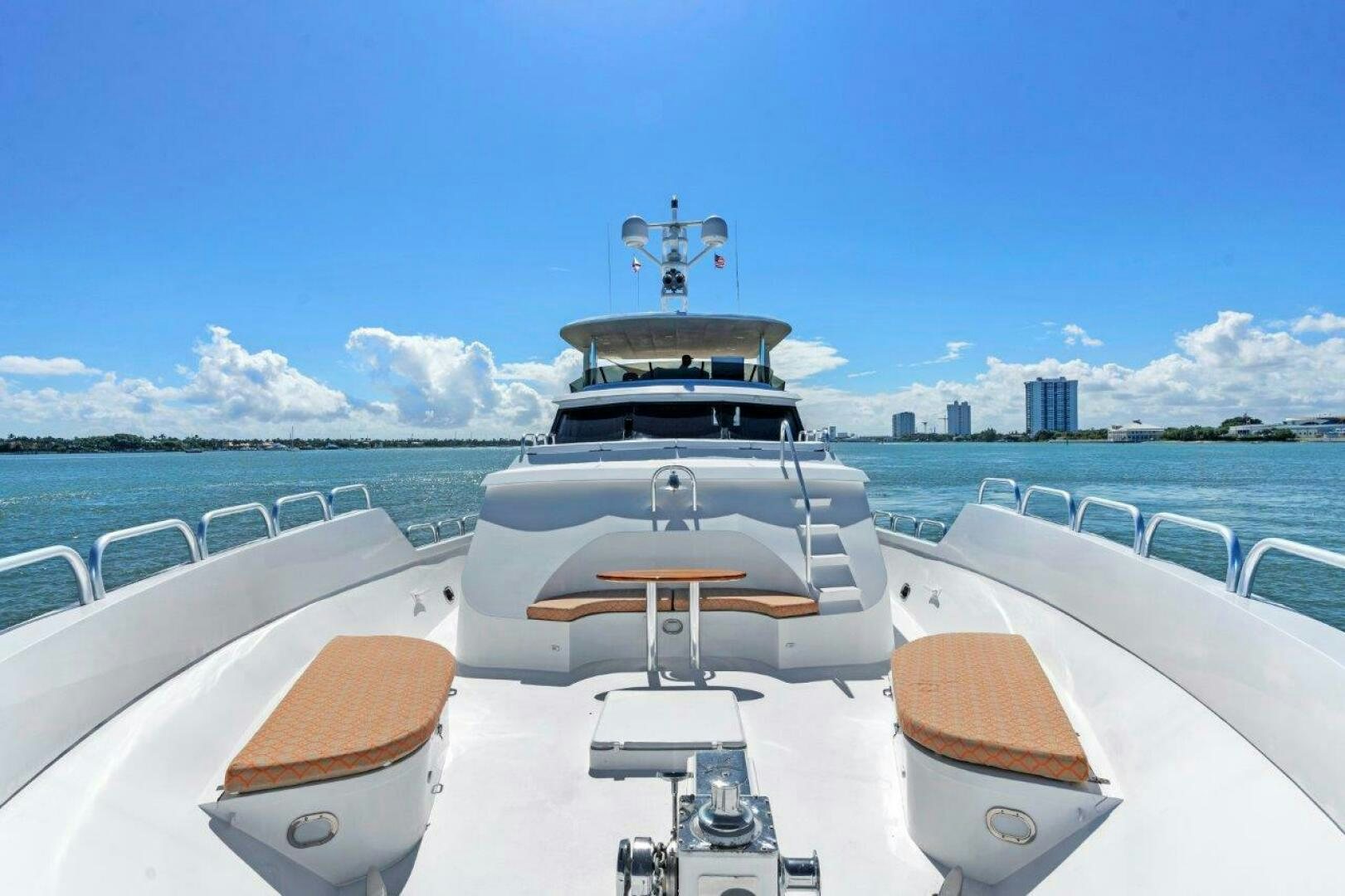 a boat on a body of water aboard ENVISION Yacht for Sale