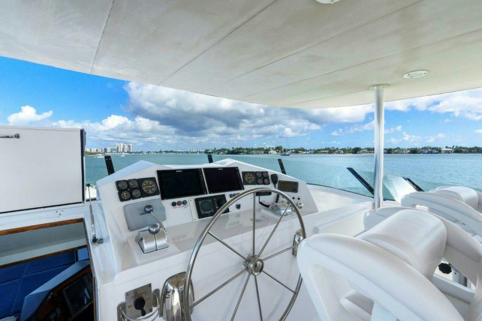 the inside of a boat aboard ENVISION Yacht for Sale
