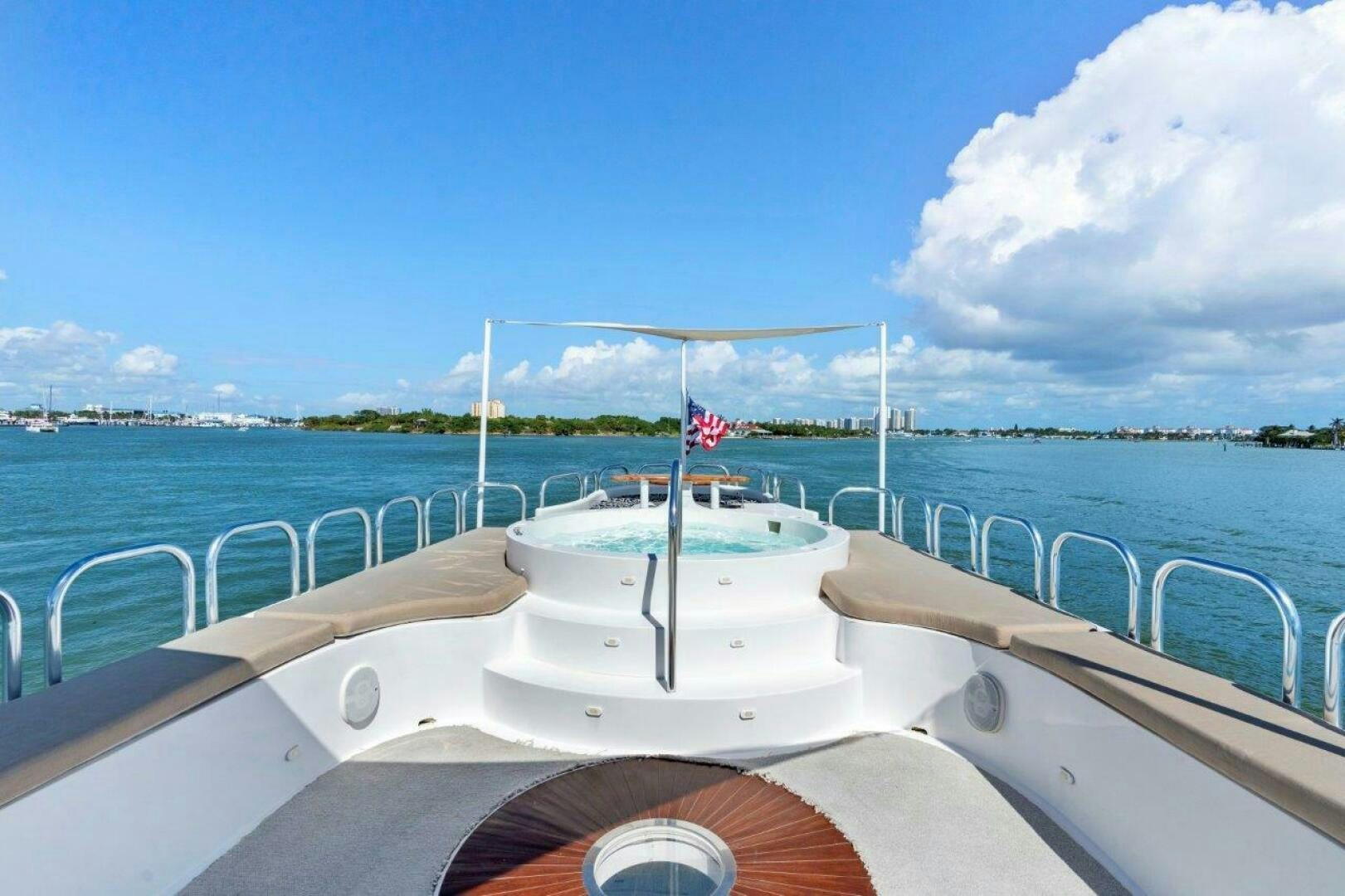 a boat on the water aboard ENVISION Yacht for Sale