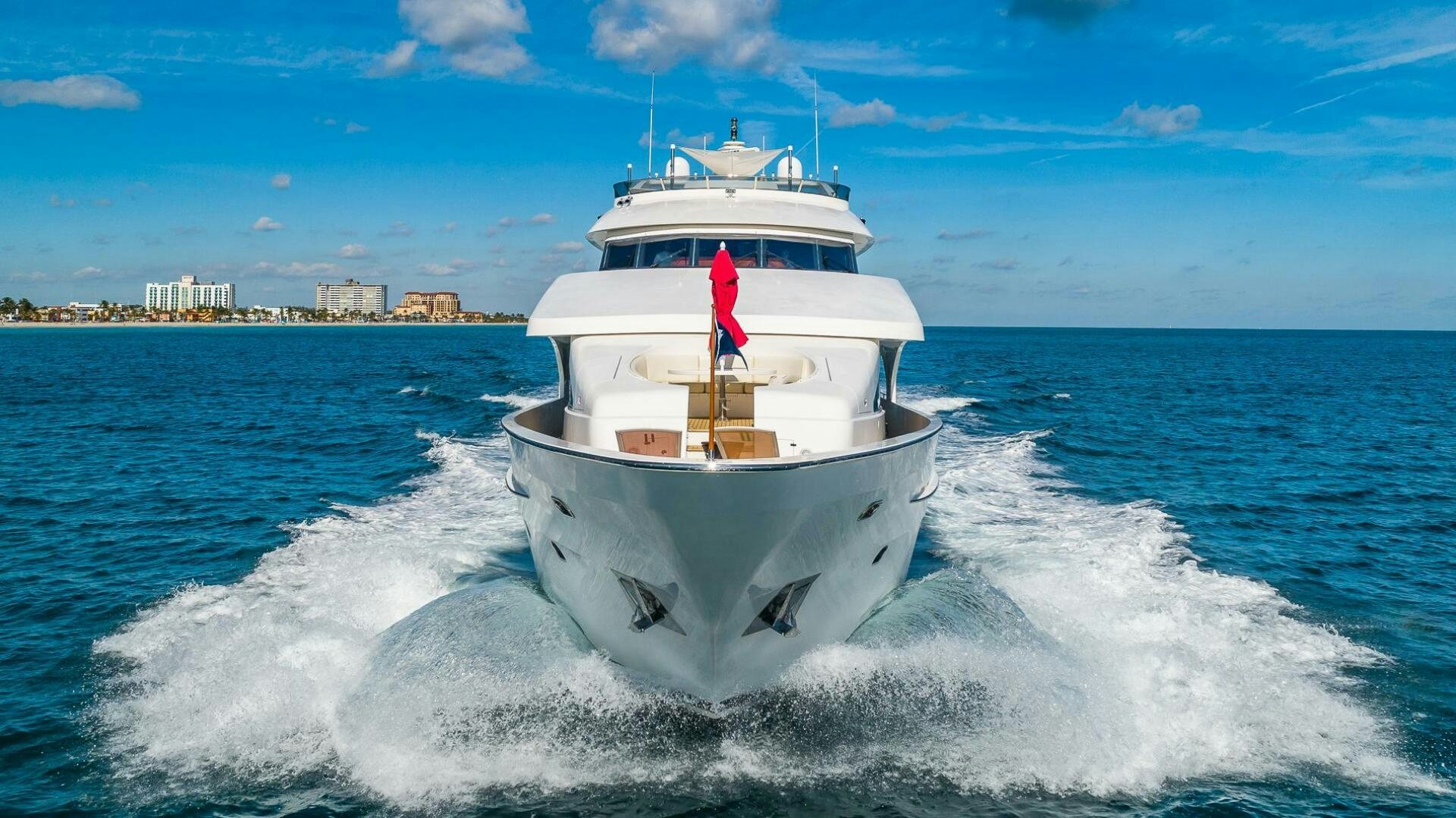 a boat on the water aboard SCOTT FREE Yacht for Sale
