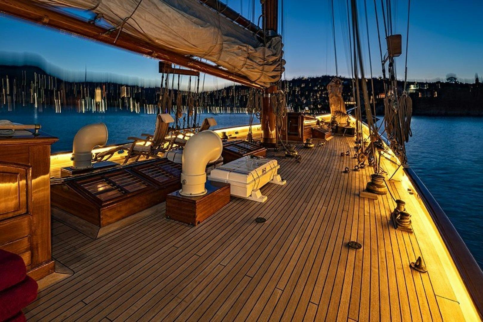 a boat on the water aboard INVADER Yacht for Charter