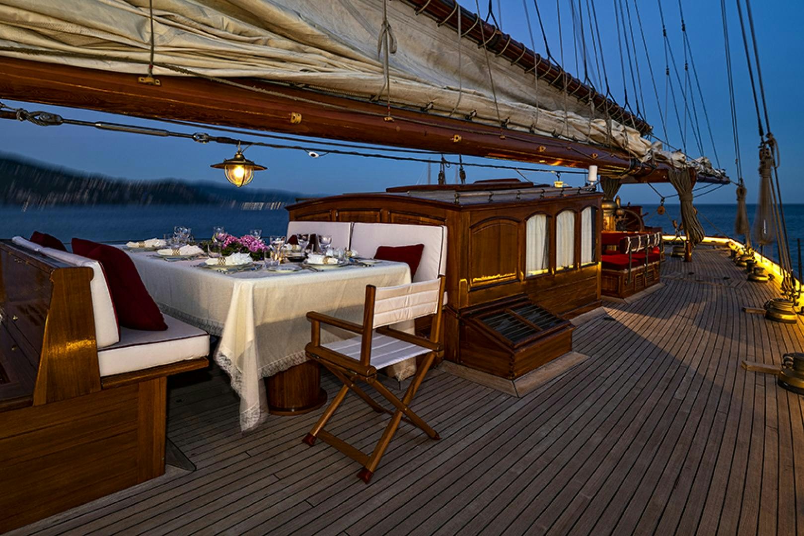 a boat on the water aboard INVADER Yacht for Charter