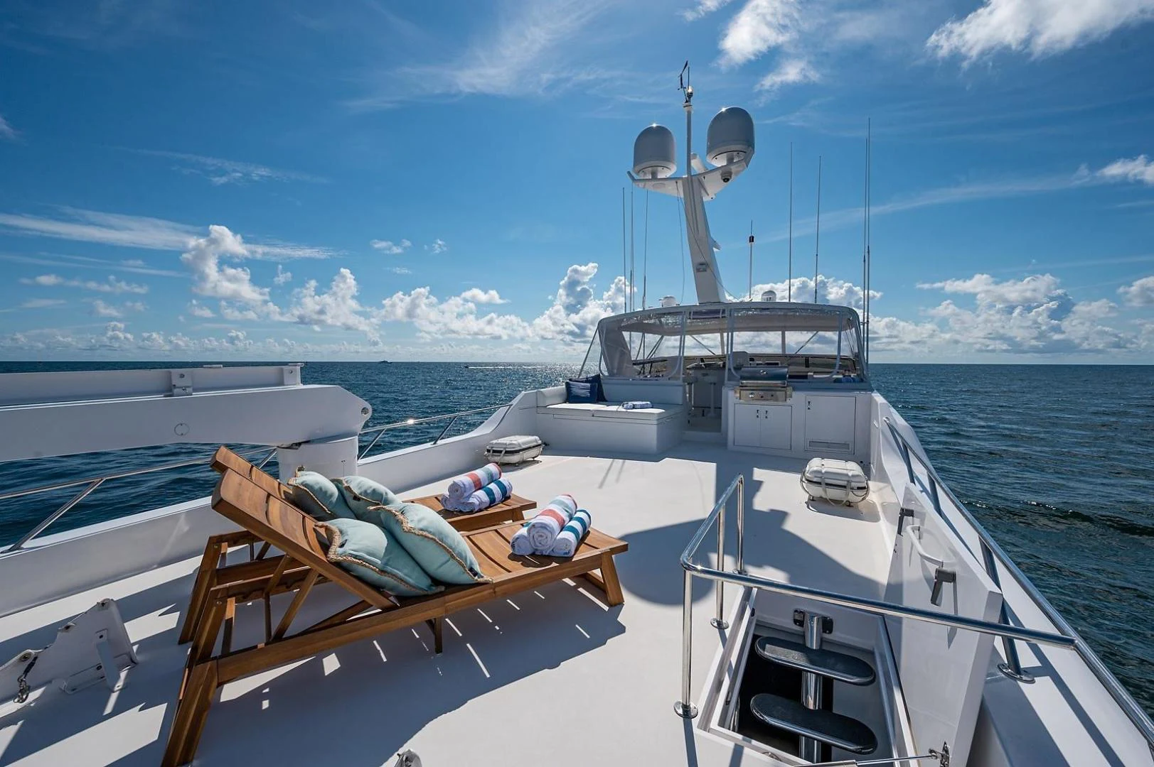 a boat on the water aboard MAGNUM RIDE Yacht for Charter