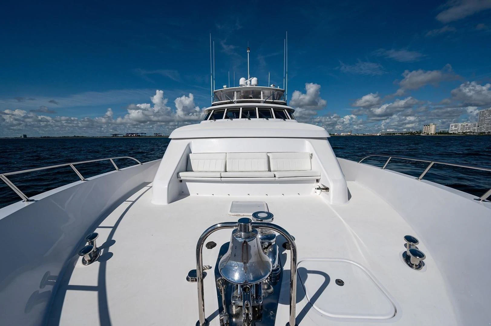 a boat on the water aboard MAGNUM RIDE Yacht for Charter