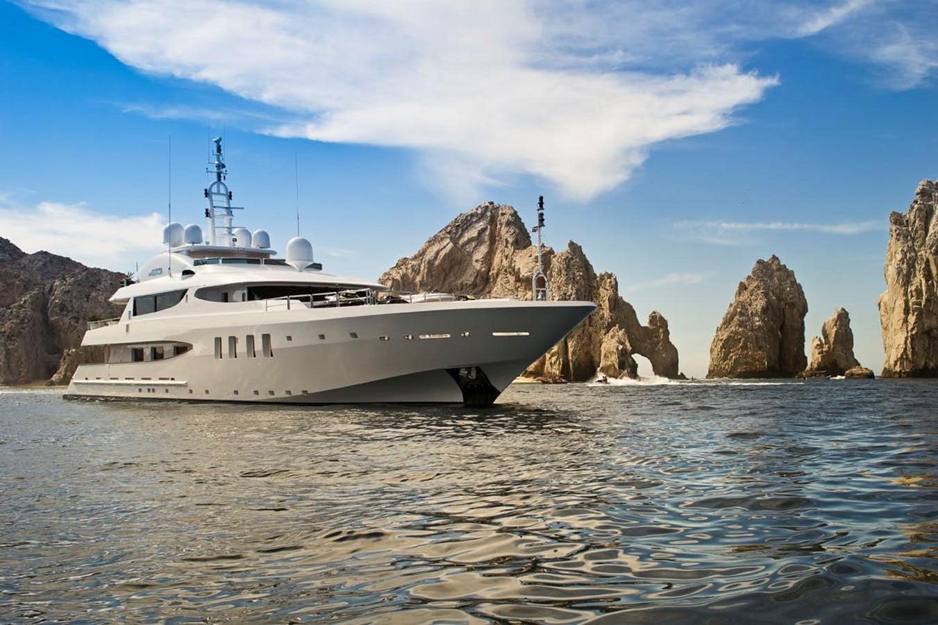 a boat in the water aboard AZTECA Yacht for Sale