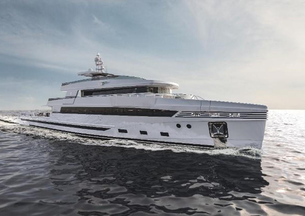 a large ship on the water aboard 48M SPADOLINI EXPLORER YACHT Yacht for Sale