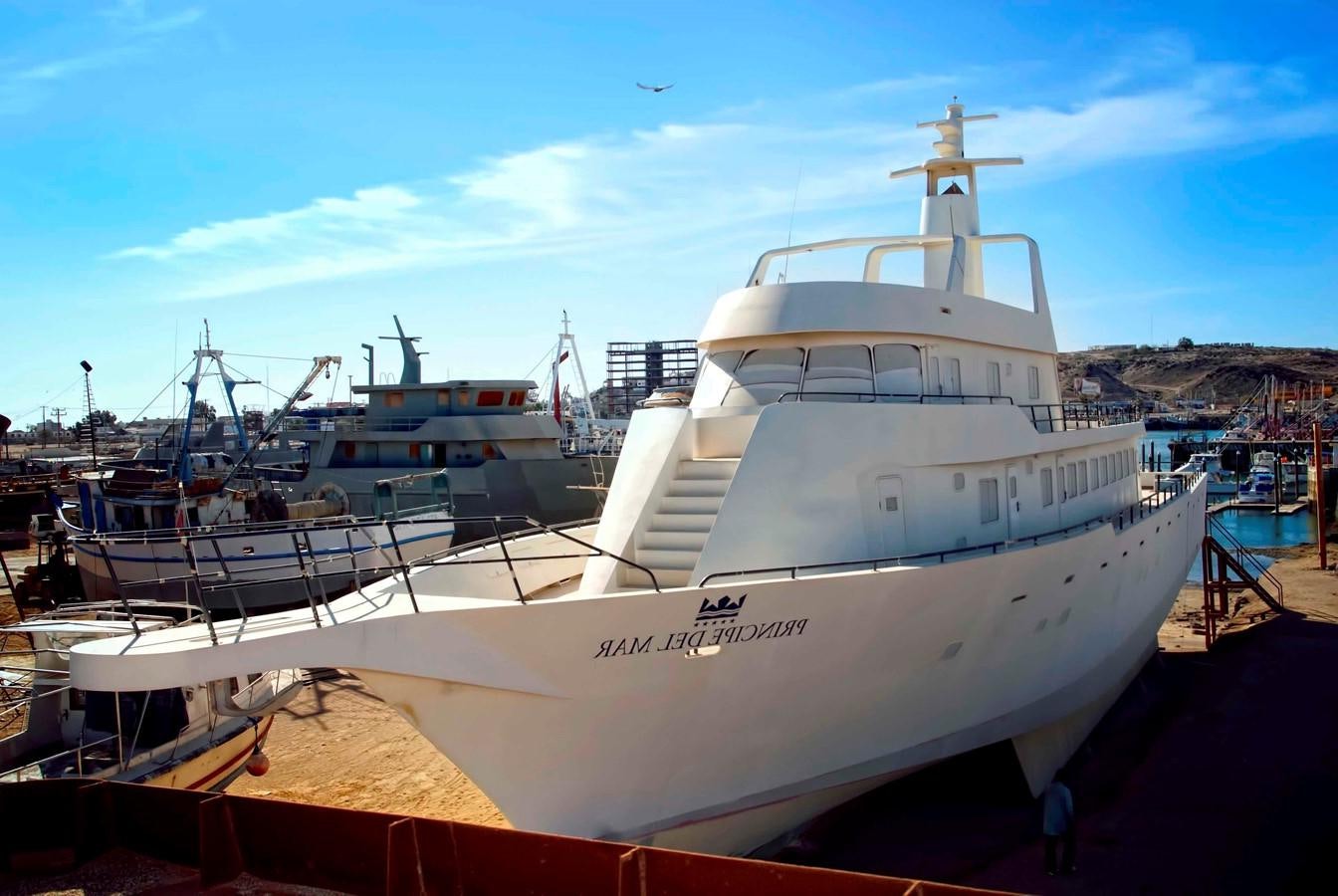 a large white boat aboard PRINCIPE DEL MAR Yacht for Sale