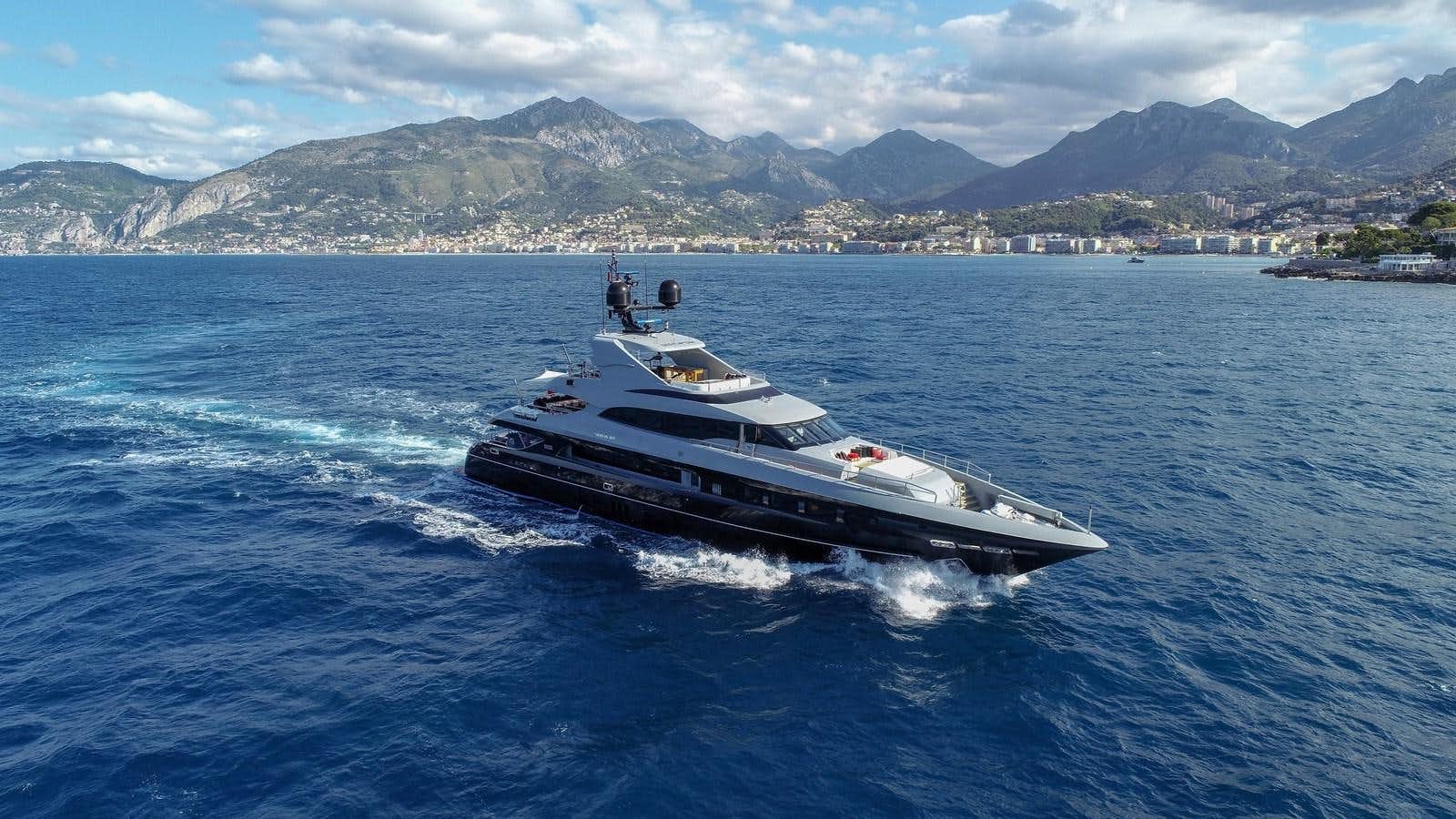 a boat on the water aboard MAESTRO Yacht for Sale