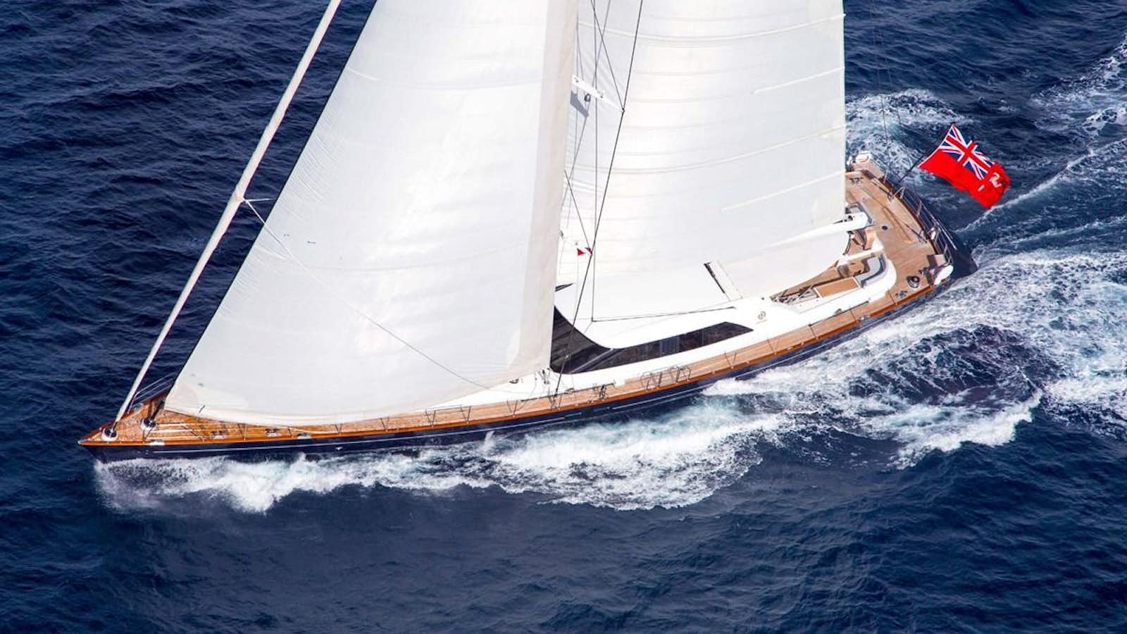 a sailboat on the water aboard STATE OF GRACE Yacht for Sale