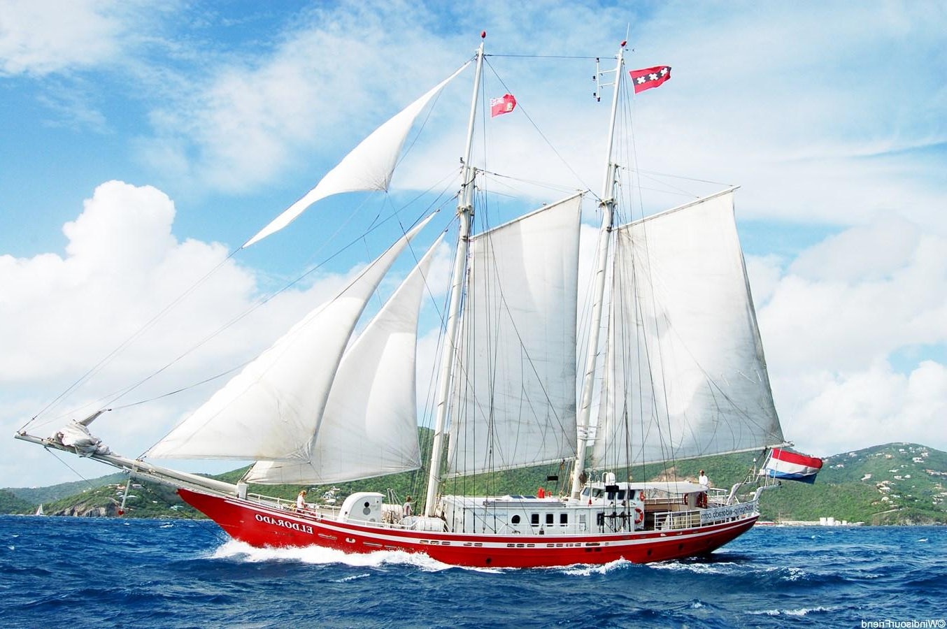 a boat sailing on the water aboard ELDORADO Yacht for Sale