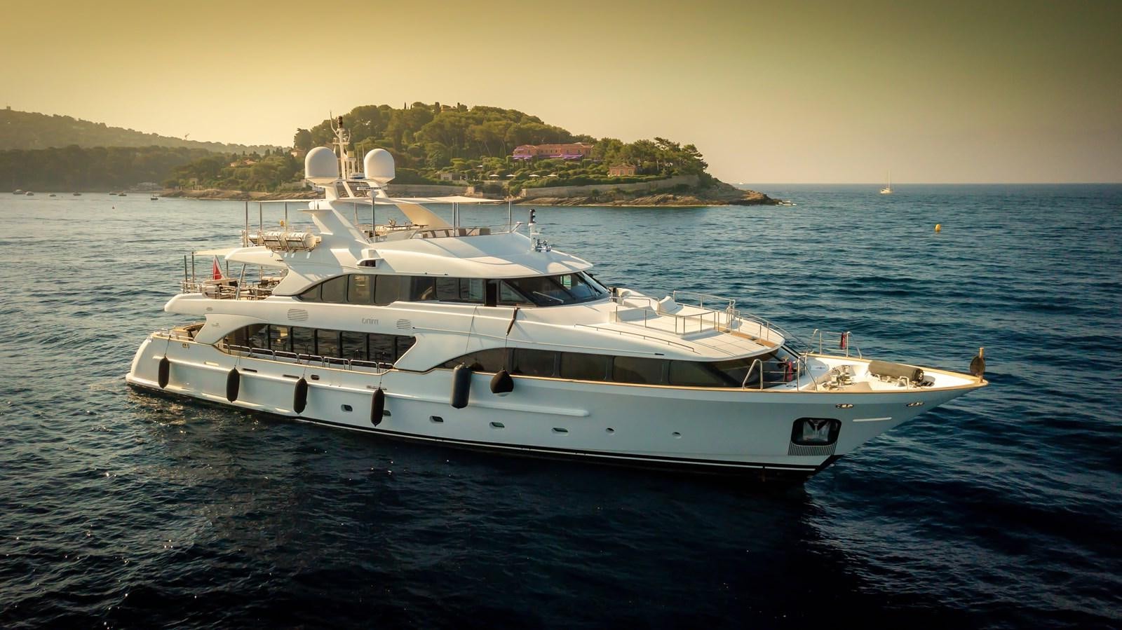 a boat on the water aboard MINA Yacht for Sale