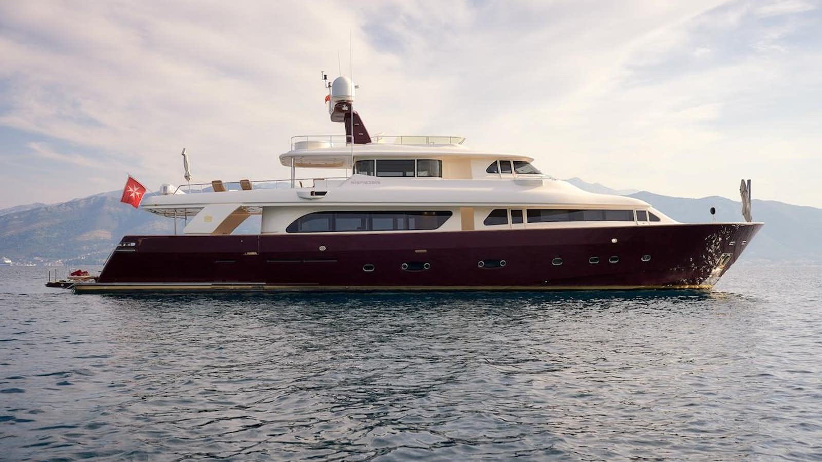 a large boat in the water aboard ZIACANAIA Yacht for Sale