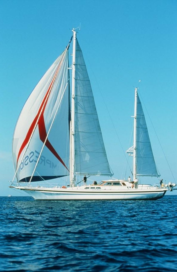 a sailboat on the water aboard IMPRESSION Yacht for Sale