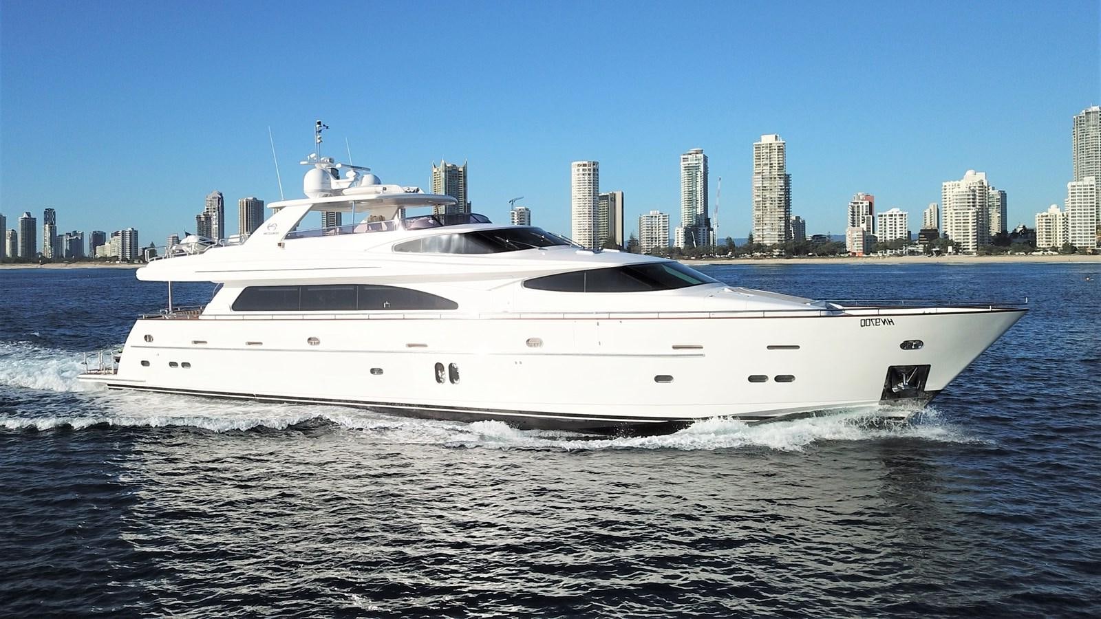 a white yacht on the water aboard SUMMER WIND Yacht for Sale