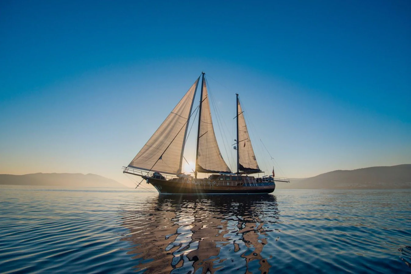 a sailboat on the water aboard CAPRICORN 1 Yacht for Sale