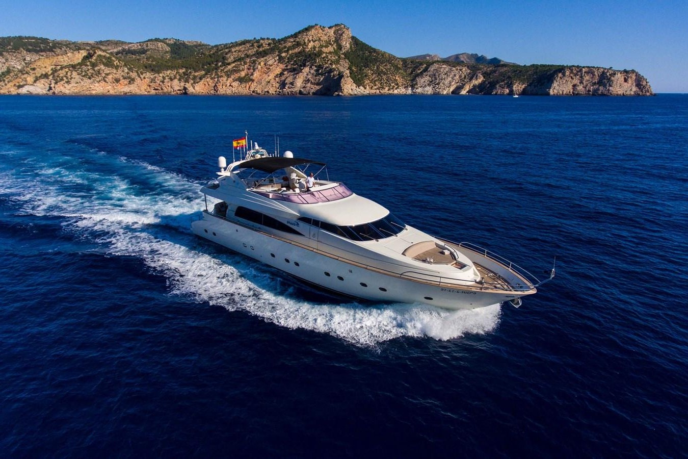 a boat on the water aboard SERAPH Yacht for Sale