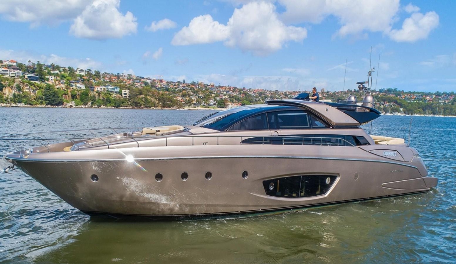 a boat in the water aboard RIVA 88 DOMINO Yacht for Sale