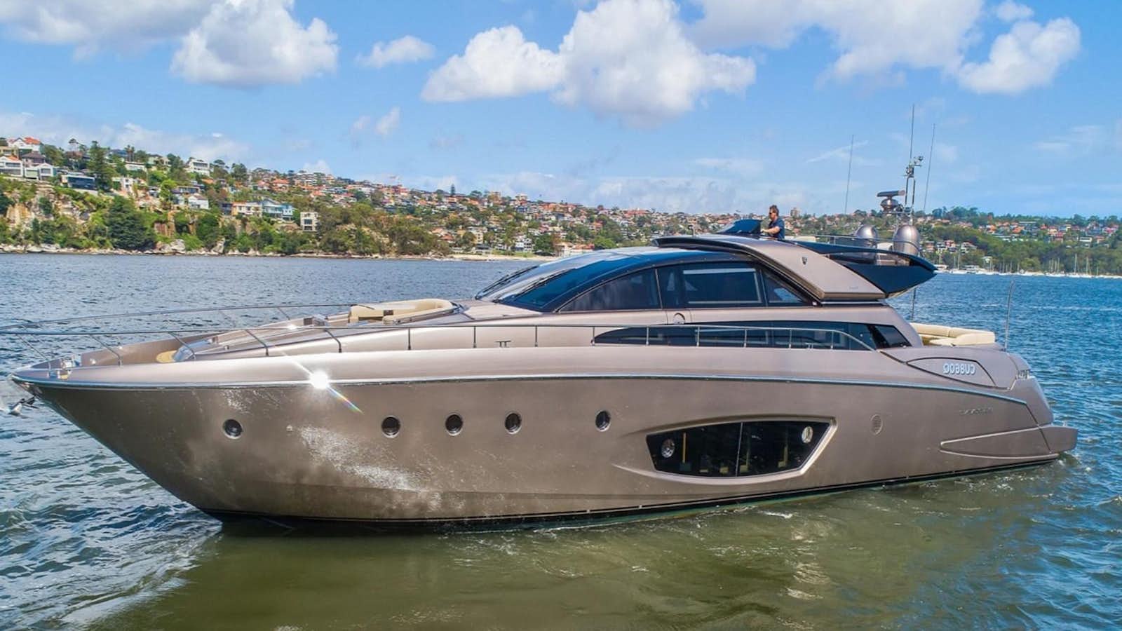 a boat in the water aboard RIVA 88 DOMINO Yacht for Sale