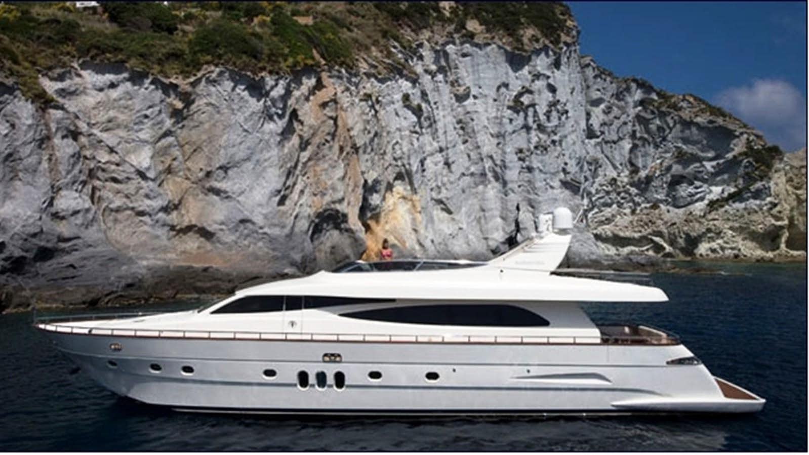 a boat on the water aboard CANADOS 86 Yacht for Sale
