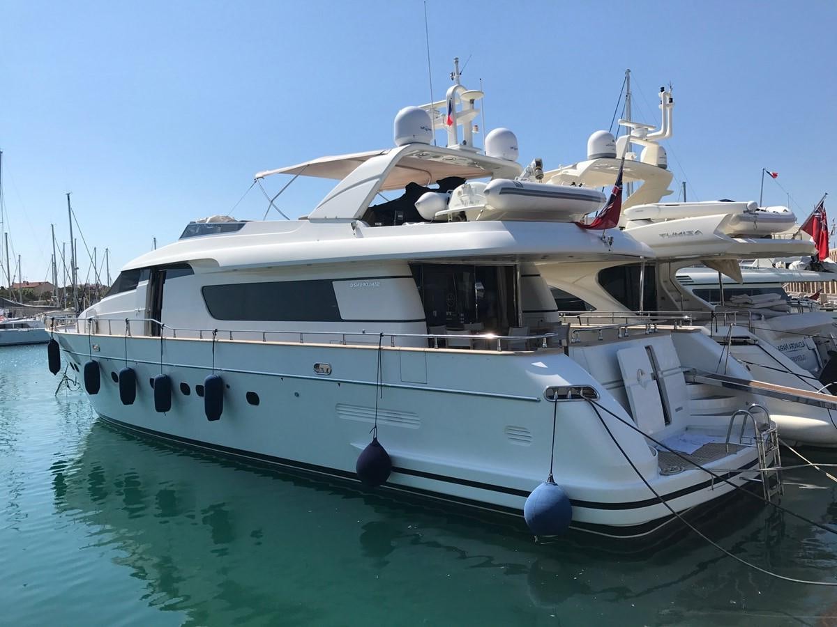 a boat in the water aboard LADY LO OF LONDON Yacht for Sale