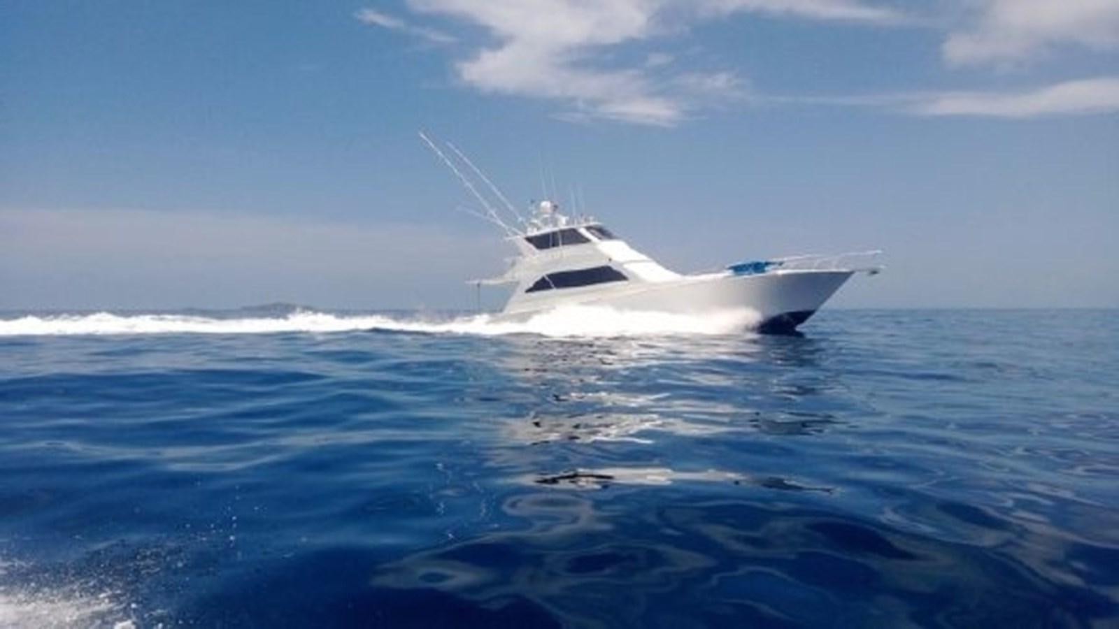 a white boat in the water aboard BROKYSTONE Yacht for Sale