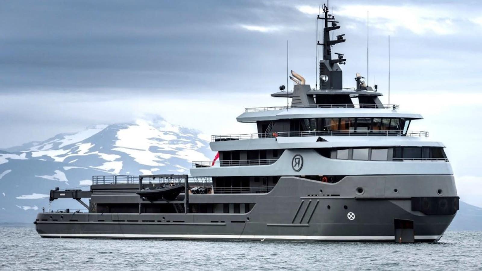 a ship in the water aboard Q Yacht for Sale