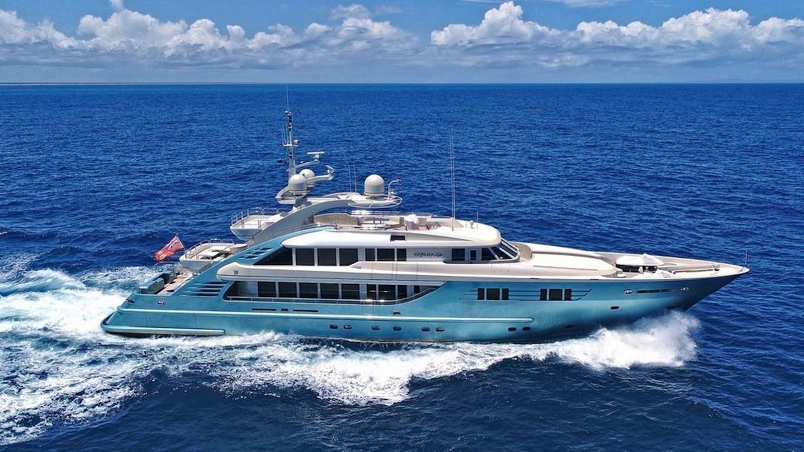 a boat on the water aboard AQUAMARINA Yacht for Sale