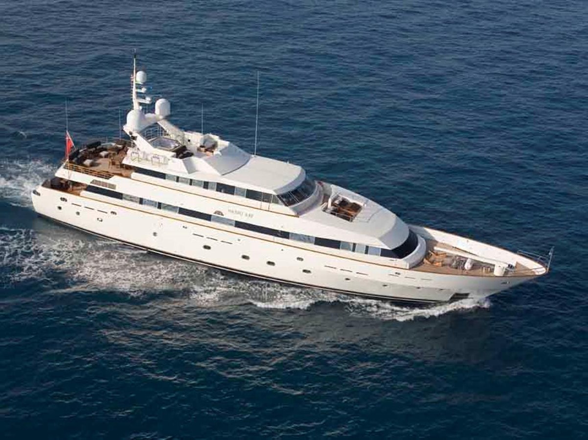 a white yacht in the water aboard SEA DREAM Yacht for Sale