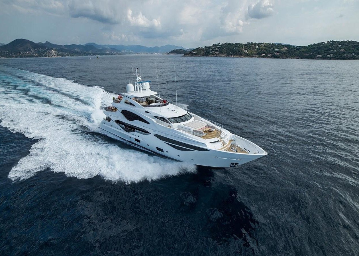 a boat on the water aboard FANDANGO Yacht for Sale