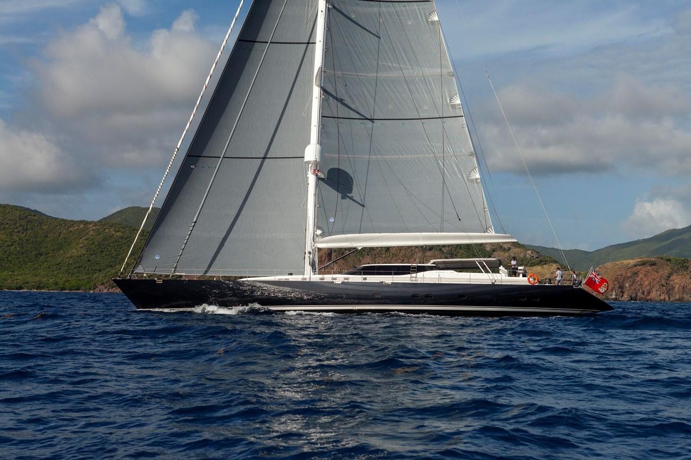 a sailboat on the water aboard RADIANCE Yacht for Sale