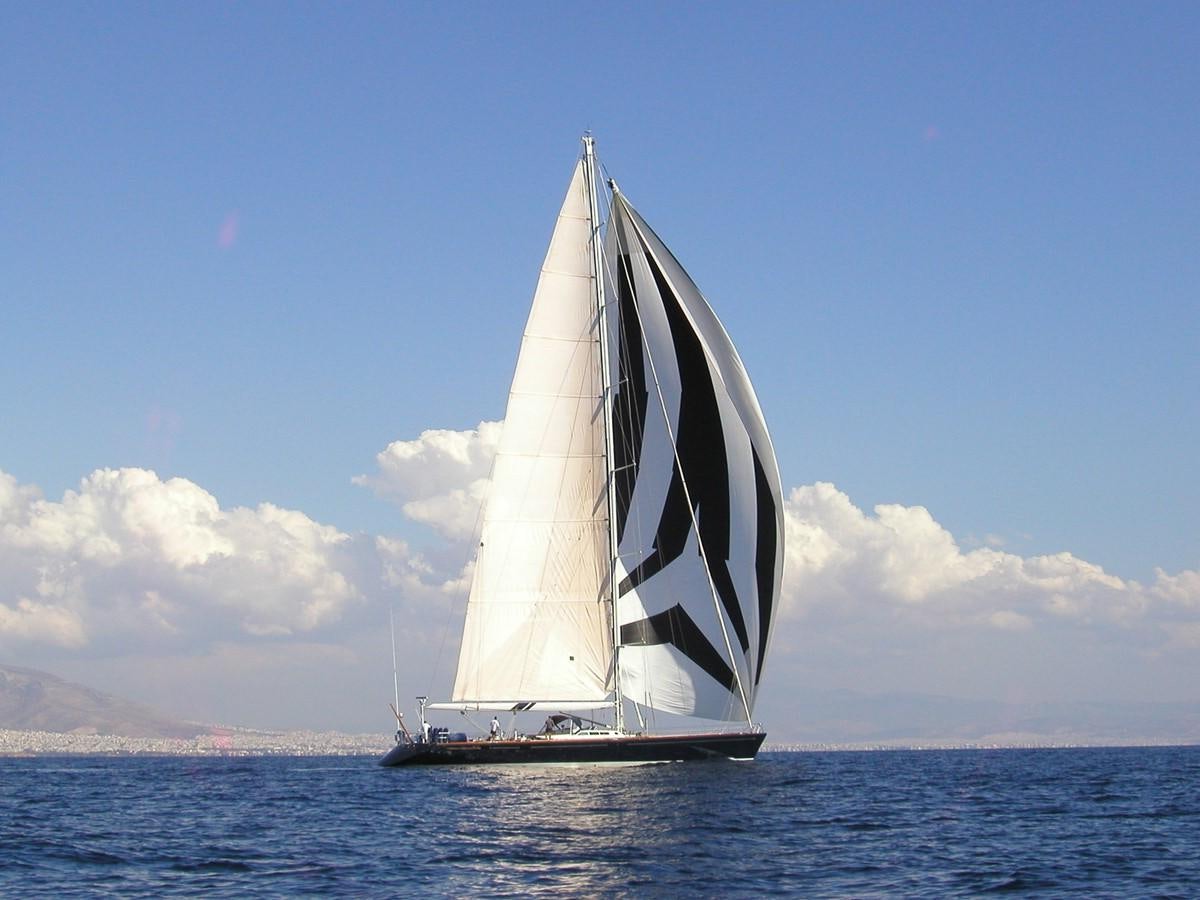 a sailboat on the water aboard INGENIOUS Yacht for Sale