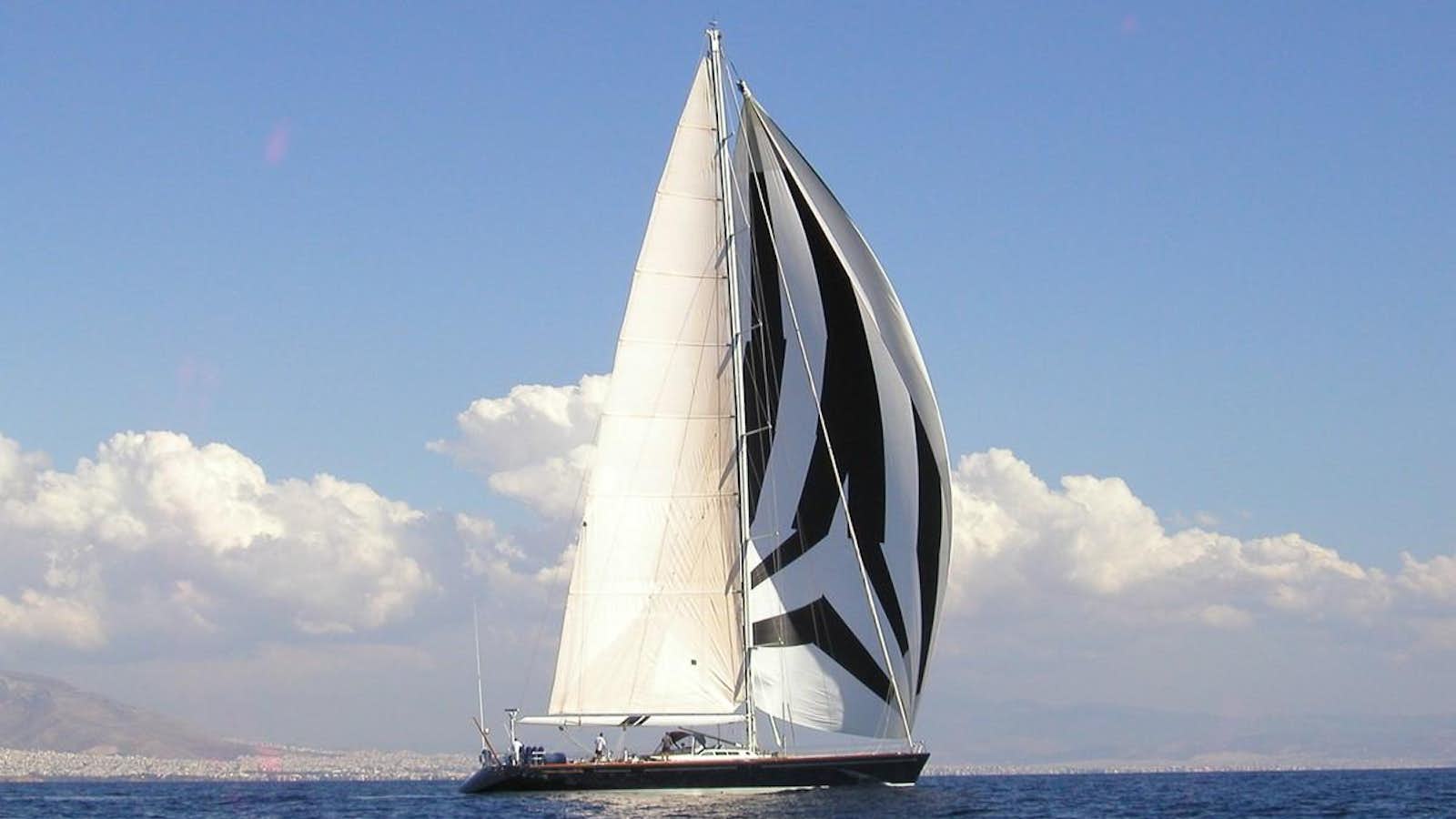 a sailboat on the water aboard INGENIOUS Yacht for Sale