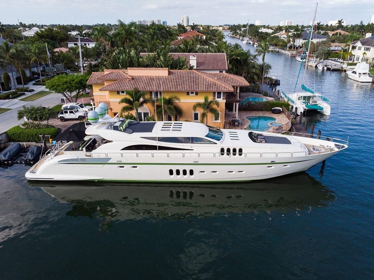 a boat in the water aboard 34M LEOPARD Yacht for Sale