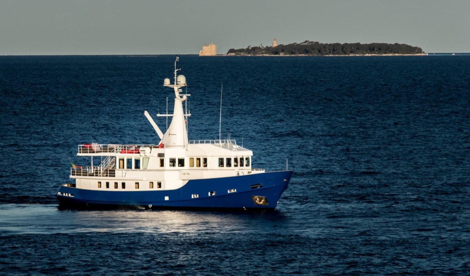 a boat in the water aboard ALTER EGO Yacht for Sale
