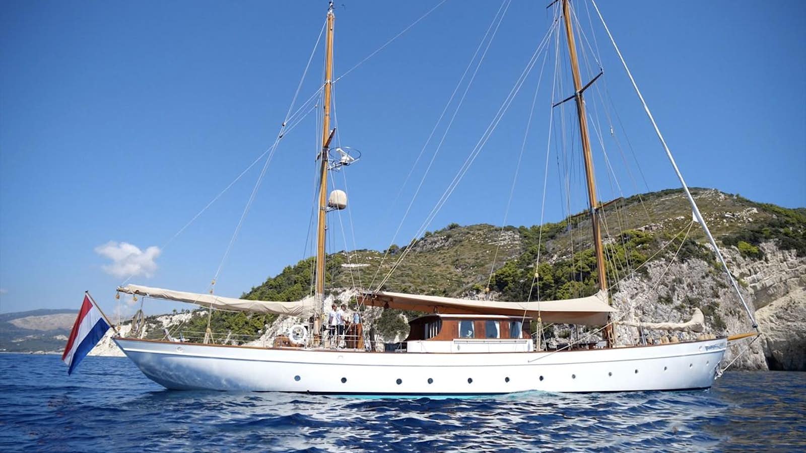 a boat on the water aboard IDUNA Yacht for Sale