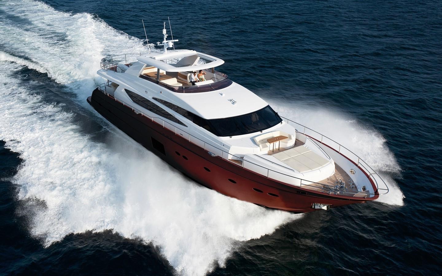 a boat on the water aboard MAESTRO Yacht for Sale