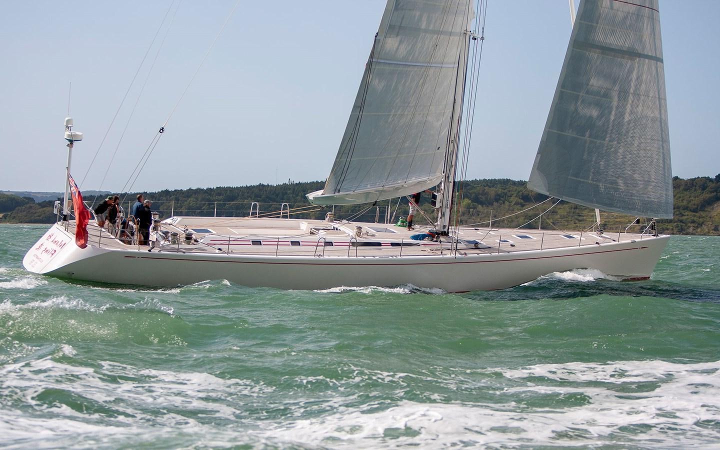 a sailboat on the water aboard ISLAND FLING Yacht for Sale