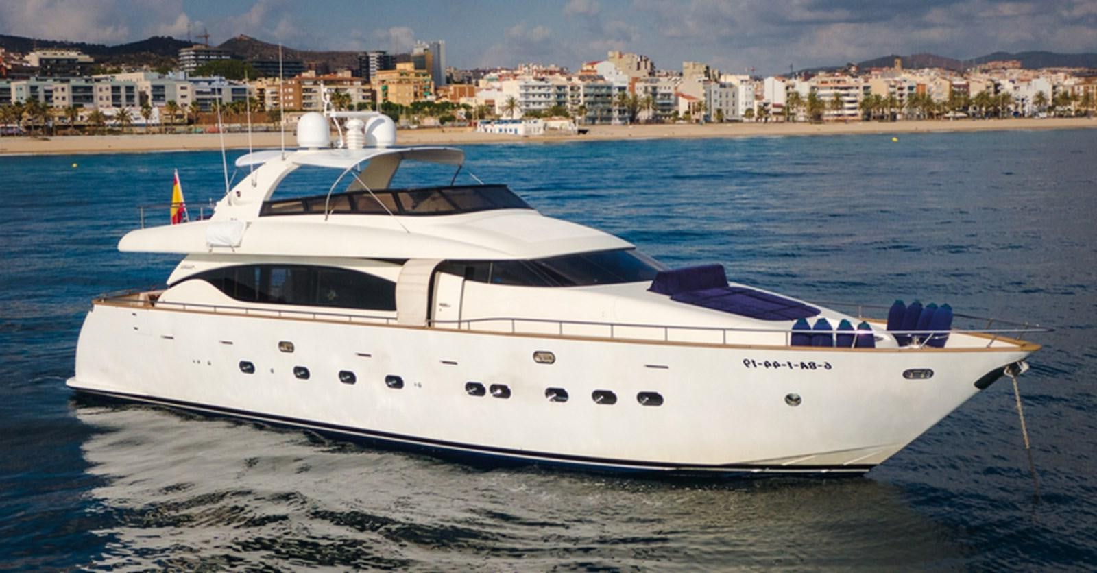 a white yacht on the water aboard ROSIQUE Yacht for Sale